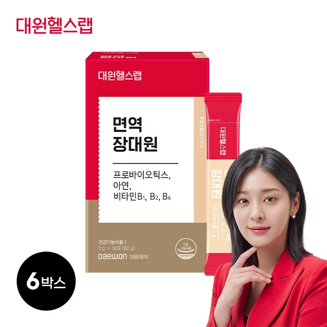 면역 장대원 프로바이오틱스 아연 비타민B(총 6박스/6개월분)